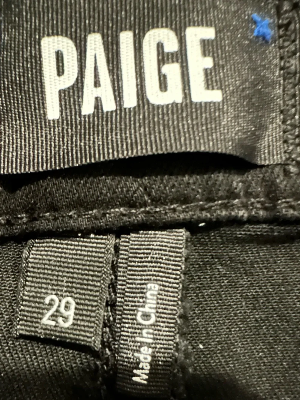 PAIGE Flaunt Denim Cheeky Skinny Jeans Coated Faux Leather Black NWT 29 $249